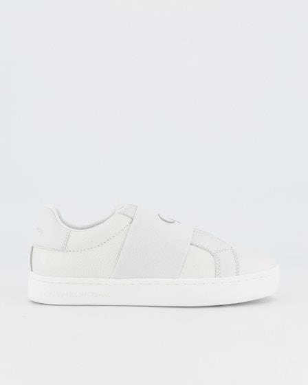 Buy Calvin Klein Leather Slip-On Shoes White Online - Pay with Afterpay ...