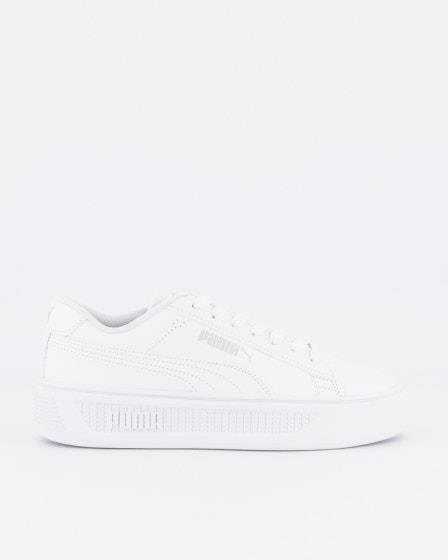 Puma Puma Womens Smash V3 Puma White-Puma Silver