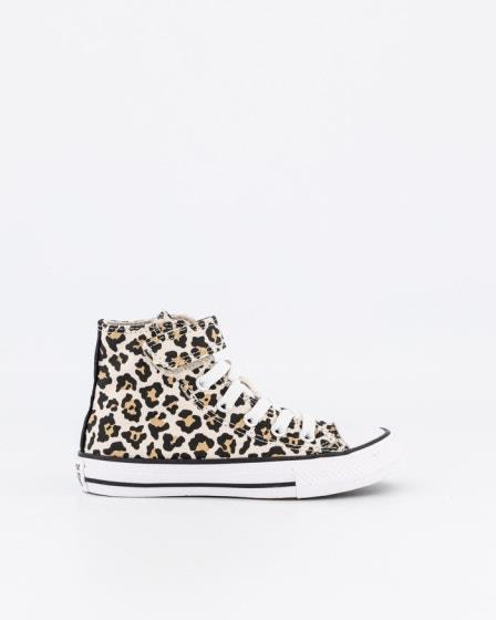 Converse Converse Kids Chuck Taylor All Star Easy On 1V Leopard Love High Top Driftwood