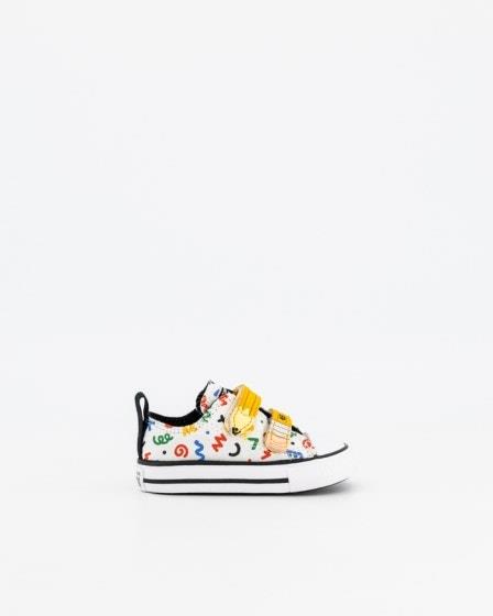 Converse Converse Toddler CT All Star Easy On 2V Polka Doodle Low White