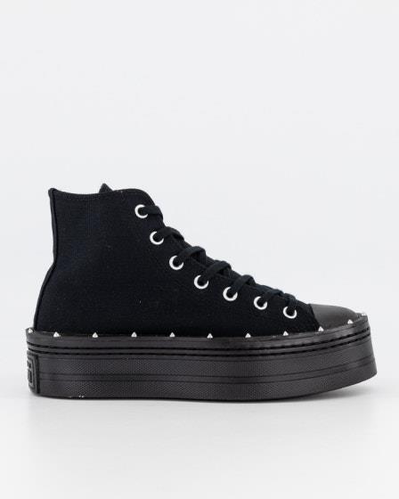 Converse Converse Womens Chuck Taylor All Star Modern Lift Studded High Top Black