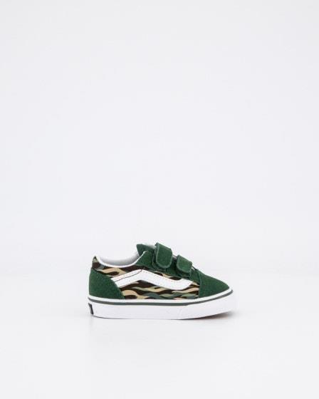 Vans Vans Toddler Old Skool V Flame Camo Green