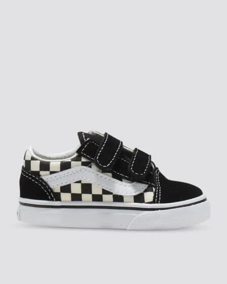 Vans Vans Toddler Old Skool V (Primary Check) Black