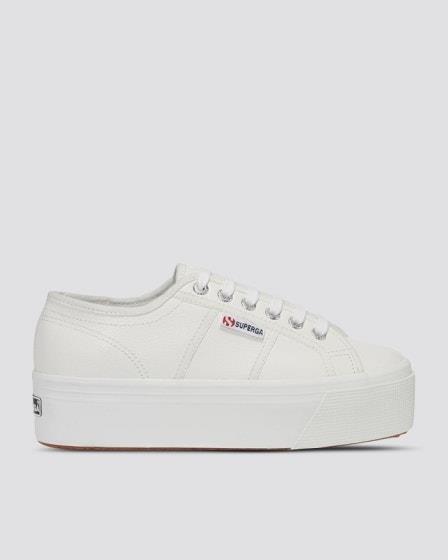 Superga Superga Womens 2790 Tumbled Leather 900 White