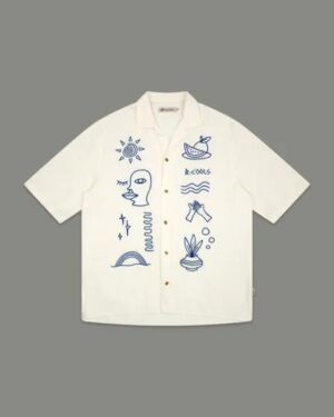 Barney Cools Barney Cools Resort Shirt White Greco