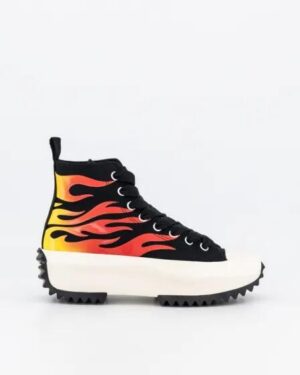 Converse Converse Run Star Hike Flames Hi Top Black