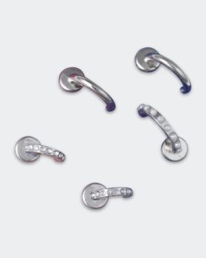 Crocs Accessories Crocs Accessories Silver Ring 5 Pack Jibbitz Multicolour