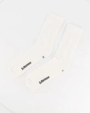 Dr Martens Accessories Dr Martens Accessories Double Dock Sock White Cotton Blend