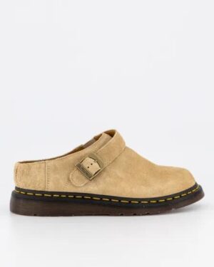 Dr Martens Dr Martens Isham Buckle Oasis Suede Mules Parchment Desert Oasis Suede