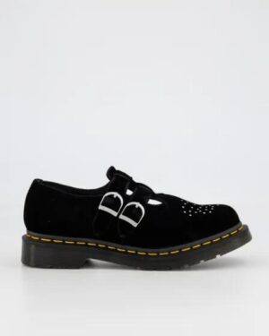 Dr Martens Dr Martens Womens Vegan 8065 Mary Jane Black Velvet