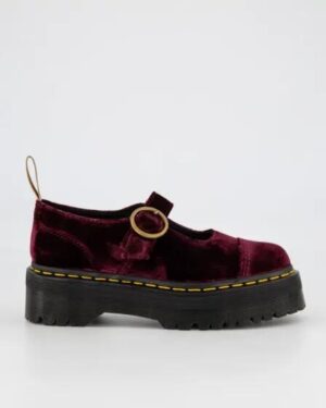 Dr Martens Dr Martens Vegan Addina Velvet Cherry Red Velvet