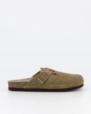 Genuins Genuins RIVA CLOG Khaki Suede