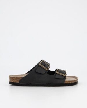 Genuins Genuins Hawaii Oiled Leather Sandal Black