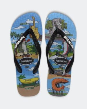 Havaianas Havaianas Mens Top Big Things Thongs Black