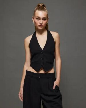 JGR & STN JGR & STN Lucile Vest Top Black