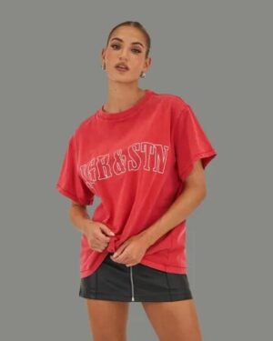 JGR & STN JGR & STN Arizona Oversized Tee Red