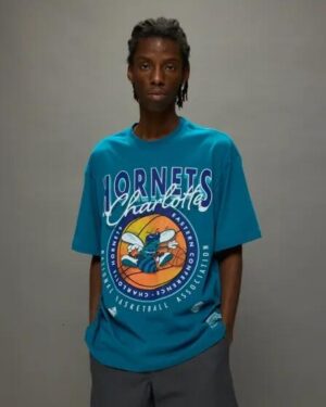 Mitchell & Ness Mitchell & Ness Hornets Tee Hornets Teal