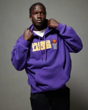 New Era New Era LA Lakers Oversized Hoodie Purple