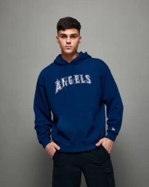 New Era New Era LA Angels Oversized Hoodie Dk Blue