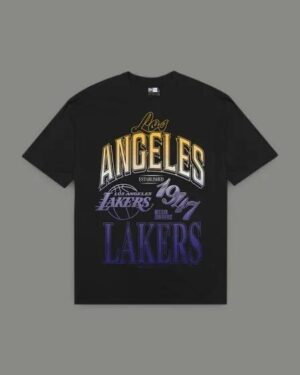 New Era New Era LA Lakers Tee Black