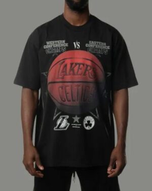 New Era New Era LA Lakers V Celtics Tee Black