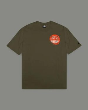 New Era New Era Bulls V Pistons Oversized Tee Dark Olive