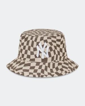 New Era New Era NY Yankees Check Bucket Hat Stone