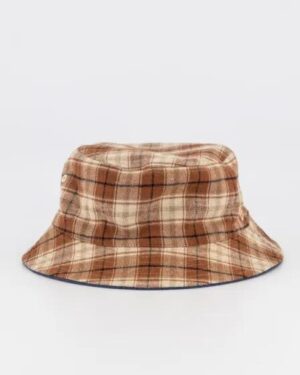 New Era New Era New Era Denim Plaid Reversible Bucket Hat Washed Denim