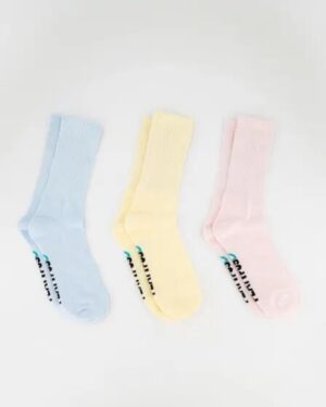 Platypus Socks Platypus Socks Platypus Crew Socks 3 Pack Pink Yellow Baby Blue