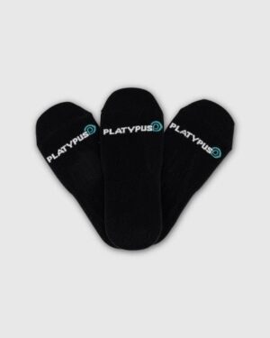 Platypus Socks Platypus Socks Platypus Invisible Socks 3 PK (3.5-6) Black