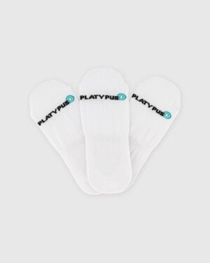 Platypus Socks Platypus Socks Platypus Invisible Socks 3 PK (3.5-6) White