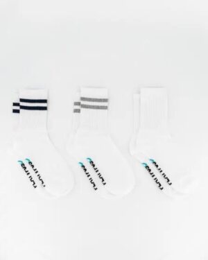 Platypus Socks Platypus Socks Platypus Half Crew Sports Socks 3PK White Grey White White White Navy