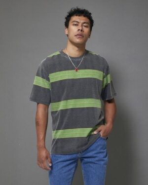 Rolla's Rolla's Spirit Stripe Tee Forest