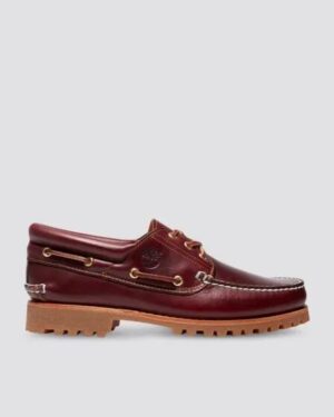 Timberland Timberland Mens Authentics 3 Eye Classic Burgundy Nubuck