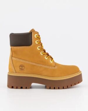 Timberland Timberland Womens Stone Street 6-Inch Waterproof Platform Wheat Nubuck