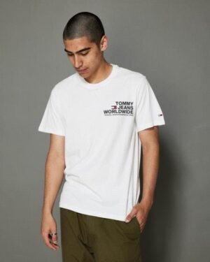 Tommy Hilfiger Tommy Hilfiger Crew Neck Logo T-Shirt White