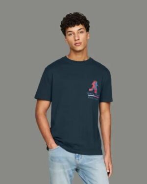 Tommy Hilfiger Tommy Hilfiger Slogan Back Graphic Tee Dark Night Navy