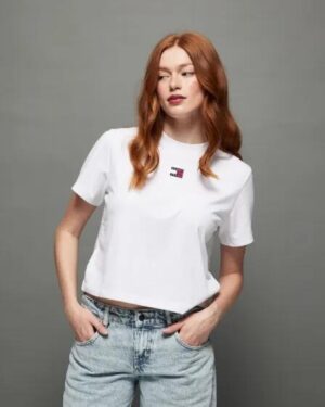 Tommy Hilfiger Tommy Hilfiger Badge Classic Fit Tee White