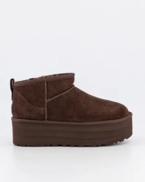 Ugg Ugg Womens Classic Ultra Mini Platform Burnt Cedar