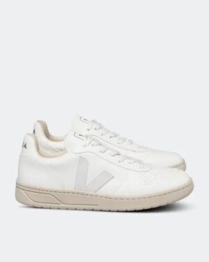 VEJA VEJA Womens V-10 Leather Extra White