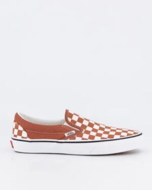 Vans Vans Classic Slip-Ons Checkerboard Color Theory Checkerboard Auburn