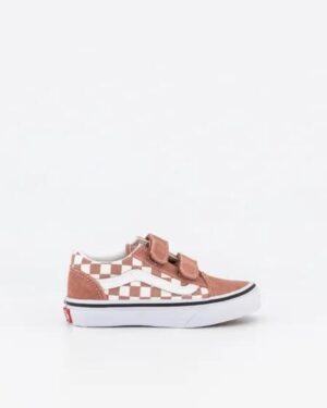 Vans Vans Kids Old Skool V Color Theory Checkerboard Withered Rose