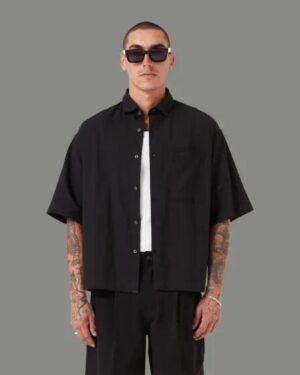 Zanerobe Zanerobe Box Crop Shirt Black