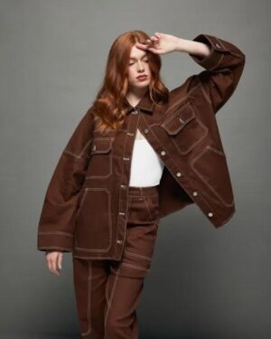 by.dyln by.dyln Cooper Jacket Choc