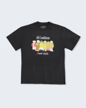 Market Market Gorpcore Bears Tee Washed-Black