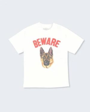 Market Market Beware Sign Tee White